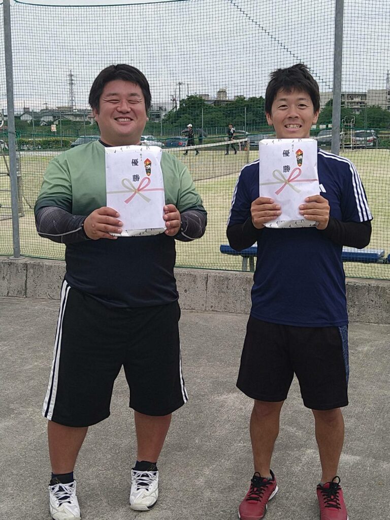 男子Aクラス優勝　植木・奥岡